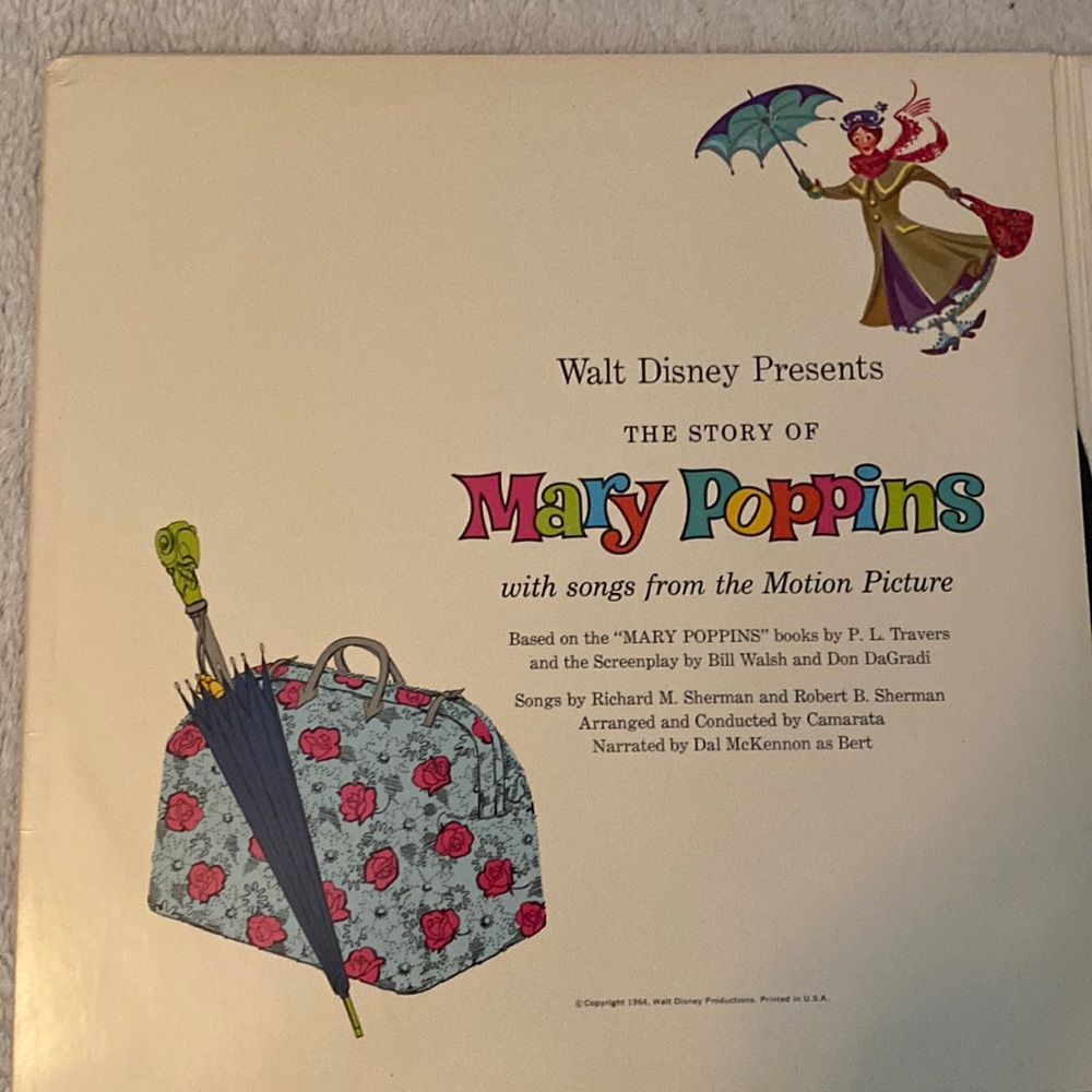 Vintage 1960’s Disneyland record of “Mary Poppins” - Picture 4 of 5